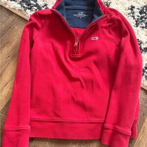 Vineyard Vines Red Pullover with Logo